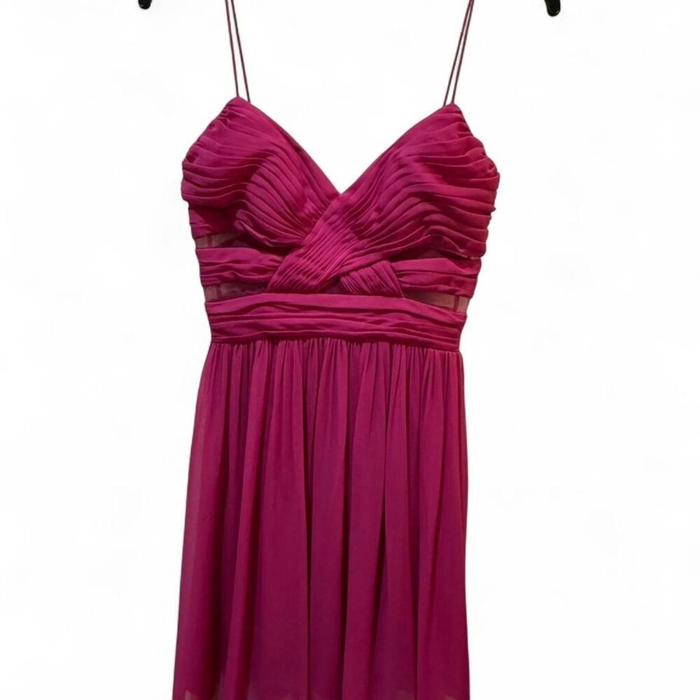 Adrianna-papell Women's Pink and Burgundy Dress